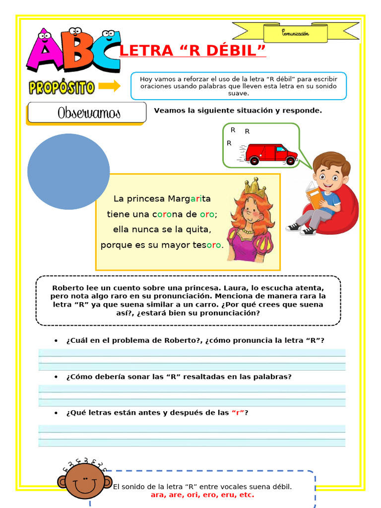 10 Ficha Letra R Debil | PDF