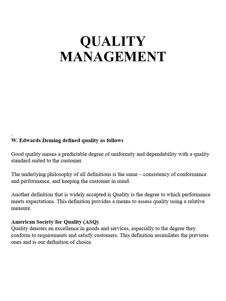 Quality Tools | PDF