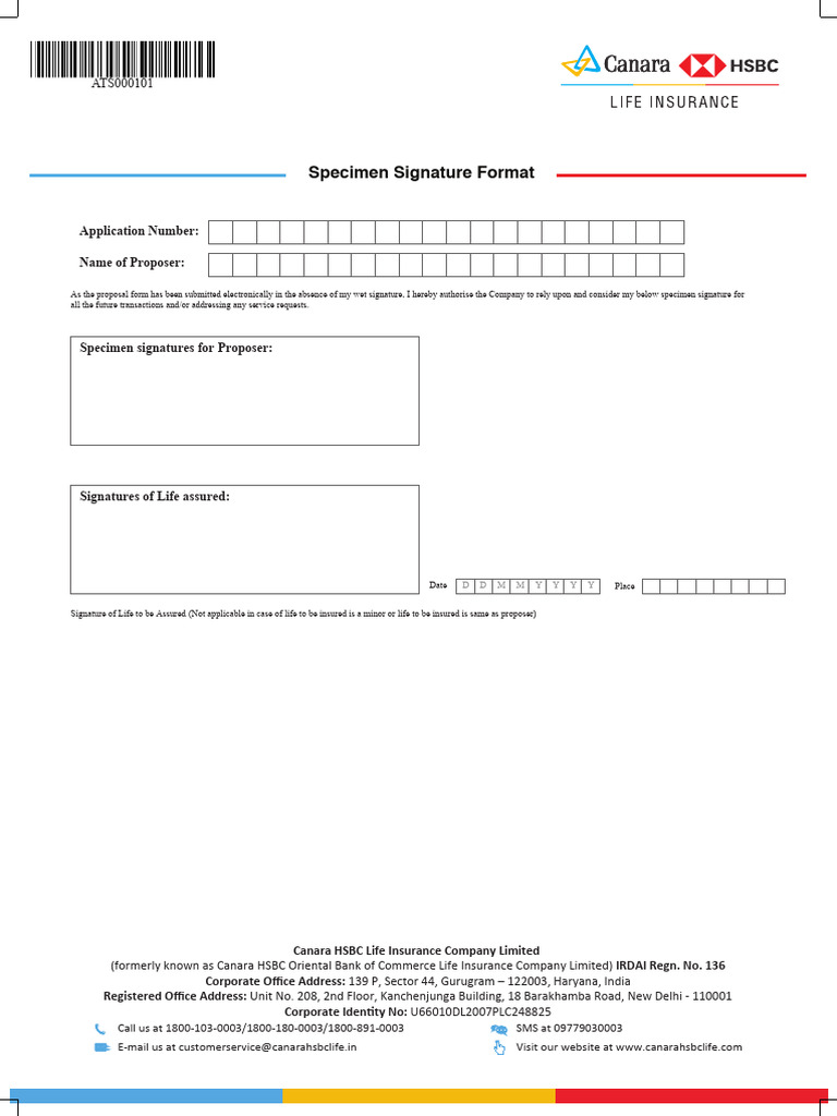 Speciman Signature | PDF
