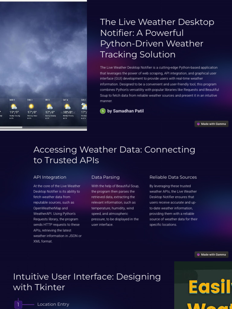 The Live Weather Desktop Notifier A Powerful Python Driven Weather ...