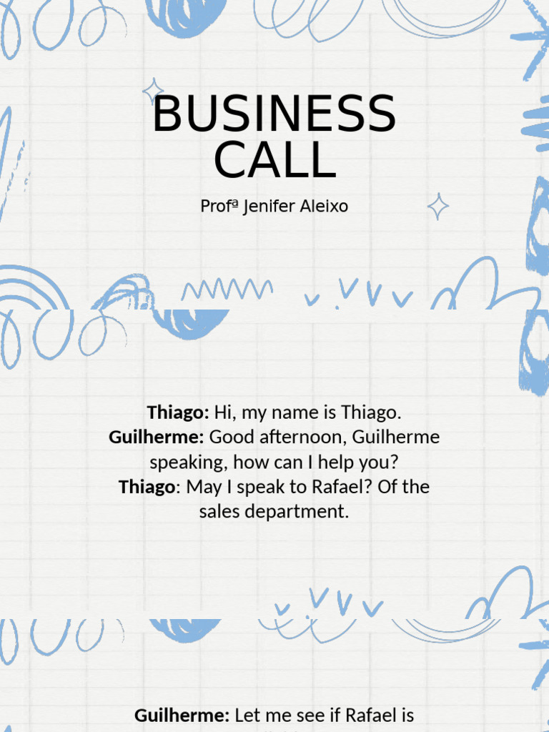 Business Call | PDF