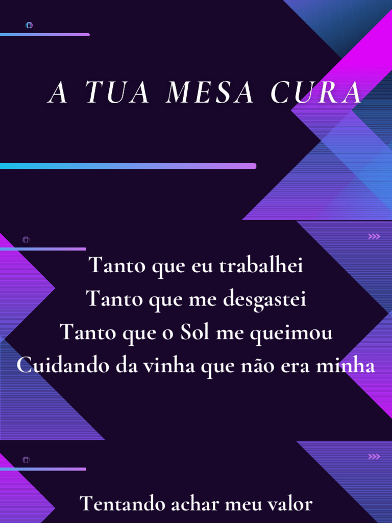 A Tua Mesa Cura | PDF