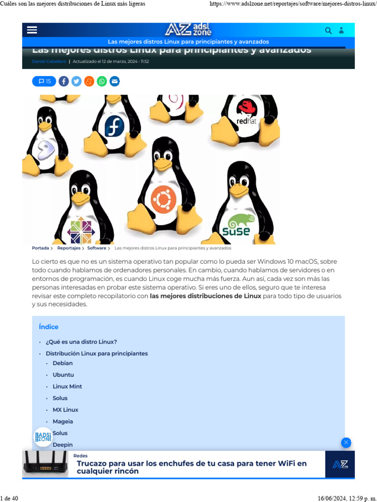 Cuáles Son Las Mejores Distribuciones de Linux Más Ligeras | PDF