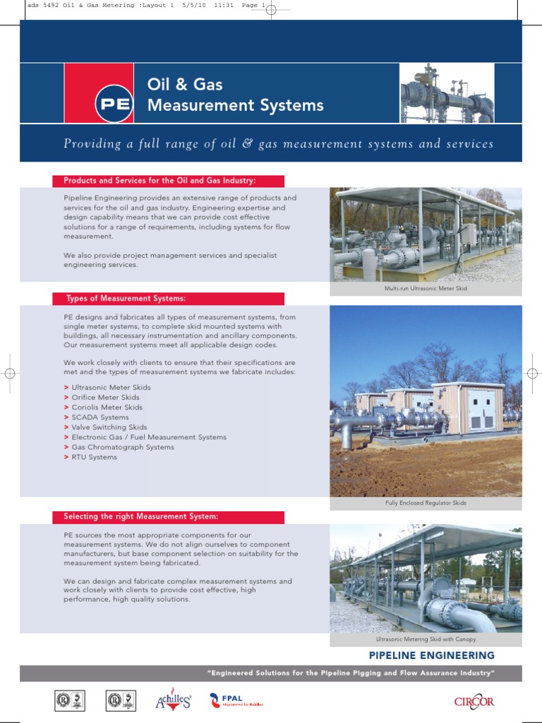 Oil and Gas Metering 2 PDF Pipeline Transport Natural Gas
