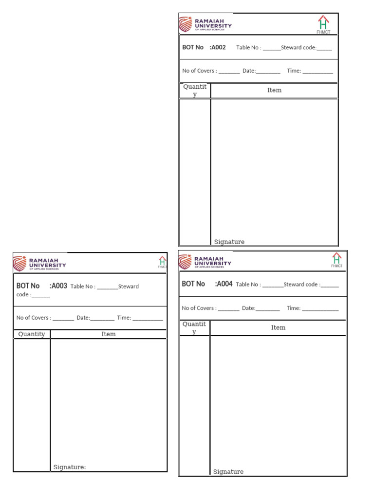 BOT Format | PDF