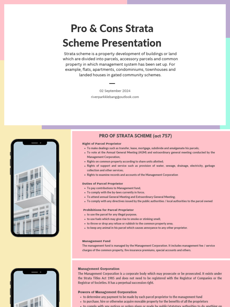 Pro and Cons Strata Scheme | PDF