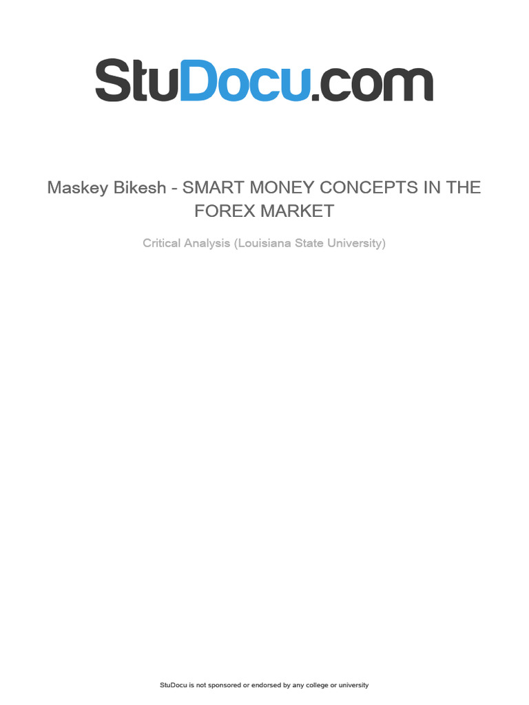 Smart Money Concepts in The Forex Market | PDF