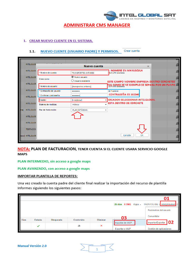 Administrar CMS Manager V2.0 - 2018 | PDF