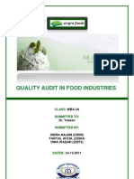 Qualty Audit in Engro Foods
