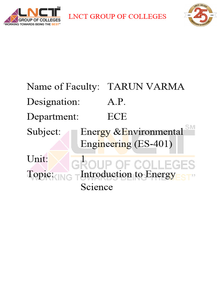 Notes 401 Eee Unit 1 | PDF