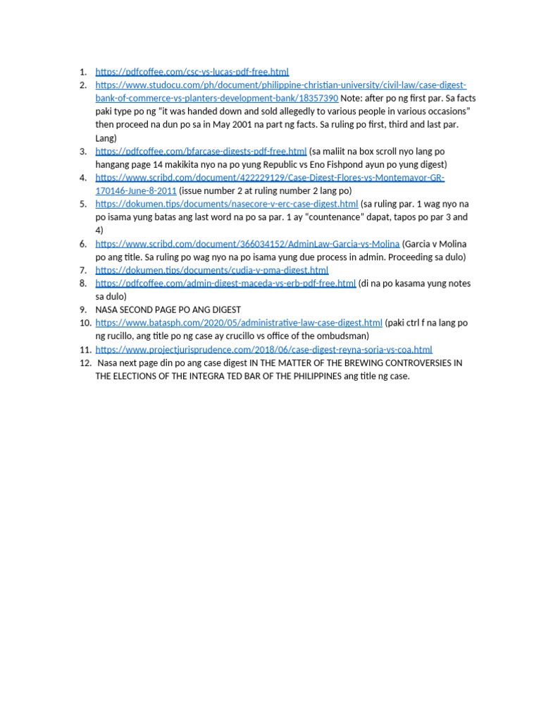 Administrative Law Digest 2 | PDF