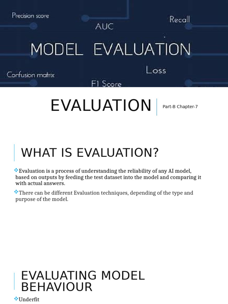 Evaluation | PDF
