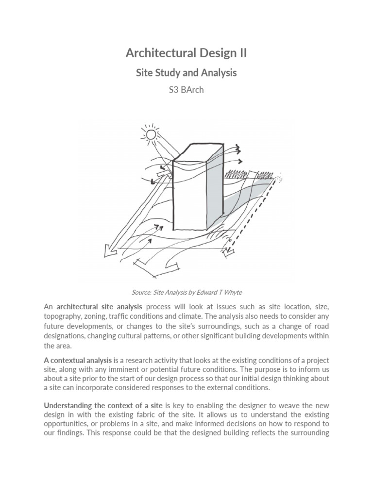 Site Study and Analysis | PDF