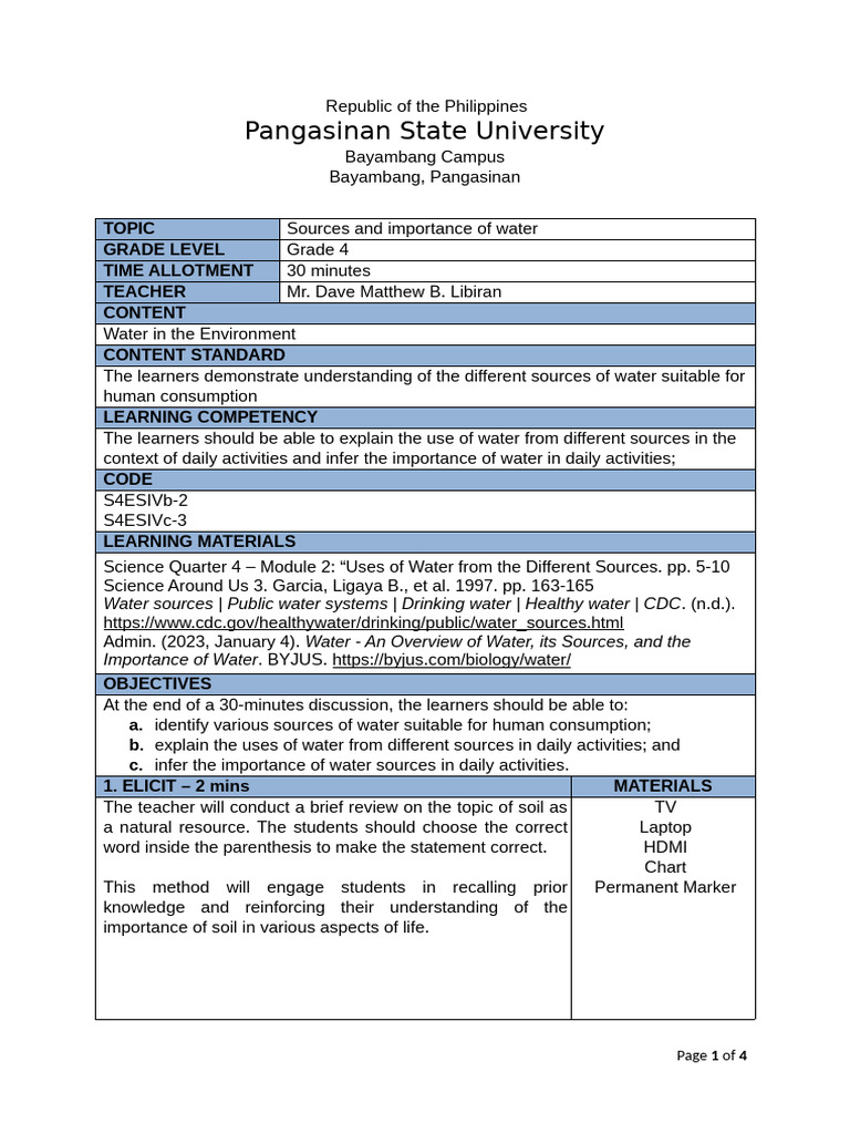 7e Lesson Plan Science (Libiran) | PDF