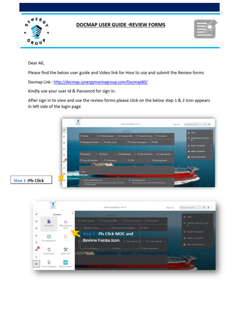 DOCMAP Review Forms | PDF | Software | Computing