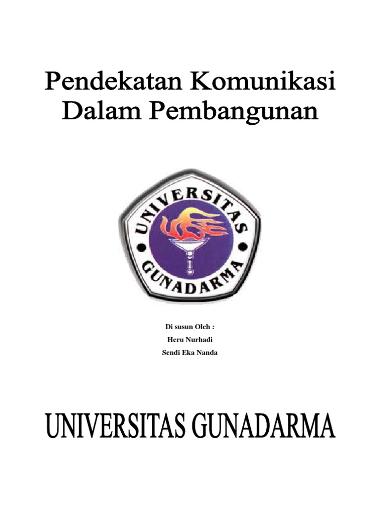 Pendekatan Komunikasi Dalam Pembangunan Pdf