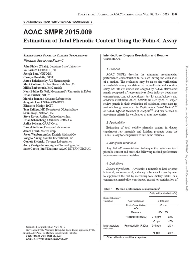 Jaoac 1109 | PDF