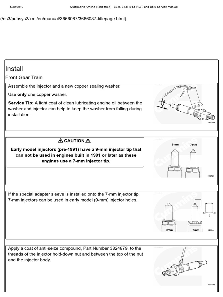 2005 Dodge 5.9 Injectors