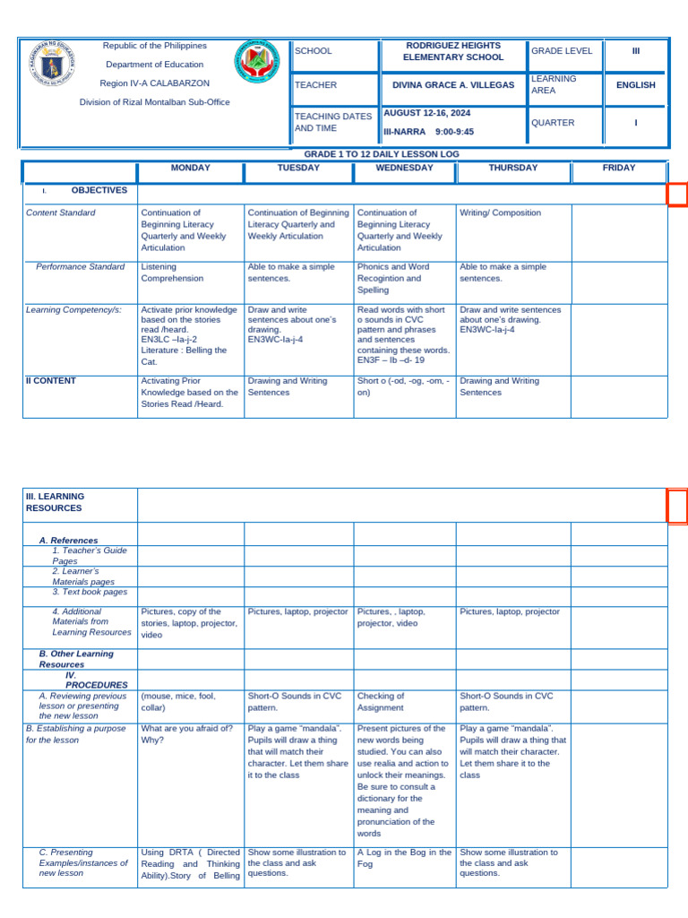 Eng week2 dll pdf phonics behavior modification