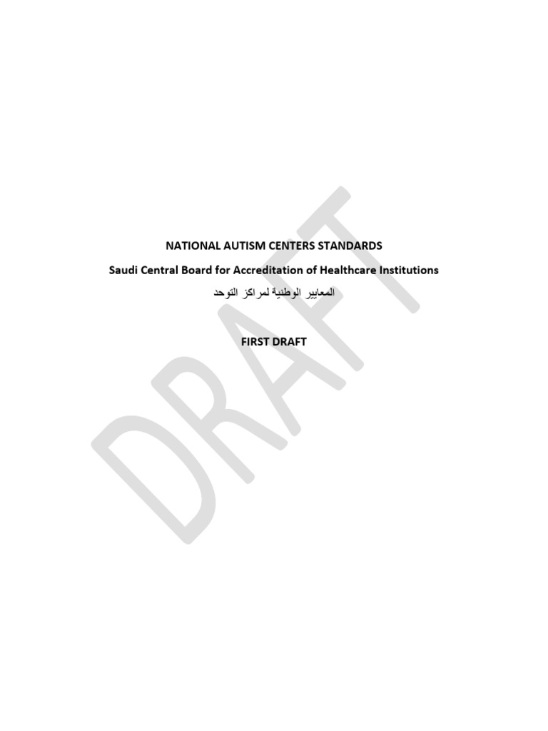 National Autism Centers Standards | PDF