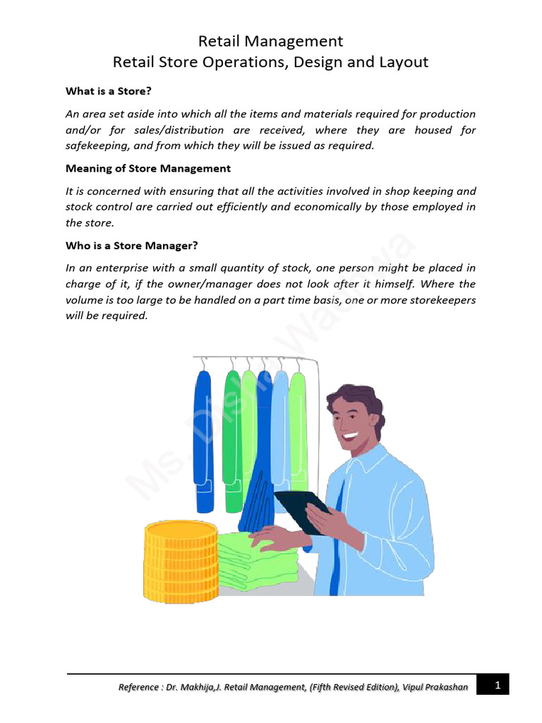 Retail Management - Operations, Design and Layout | PDF