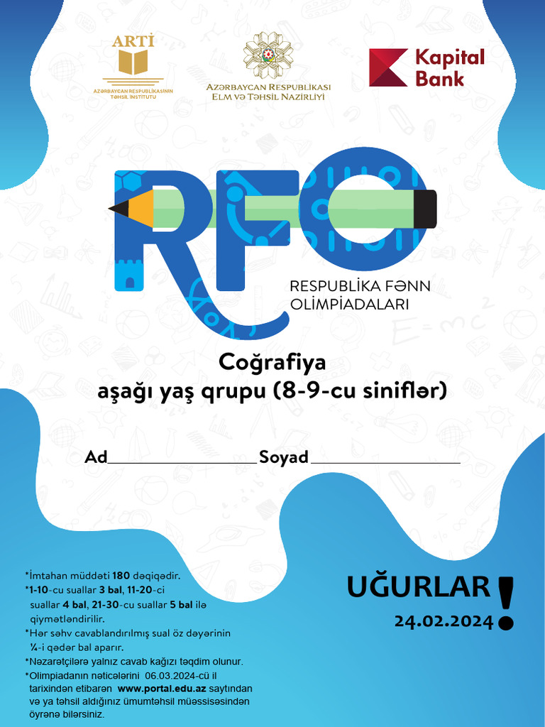 RFO (2024) Coğrafiya II 8-9 | PDF