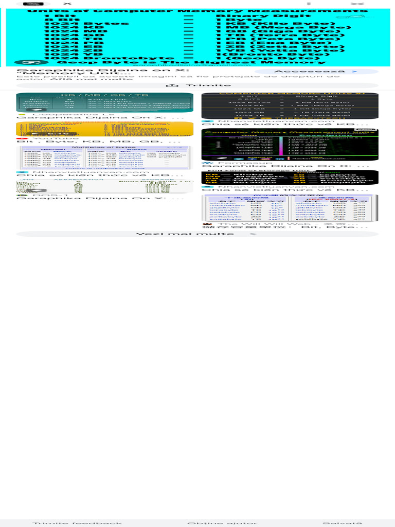 MB GB TB Căutare Google PDF