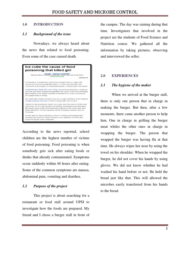 Food Safety and Microbe Control | PDF