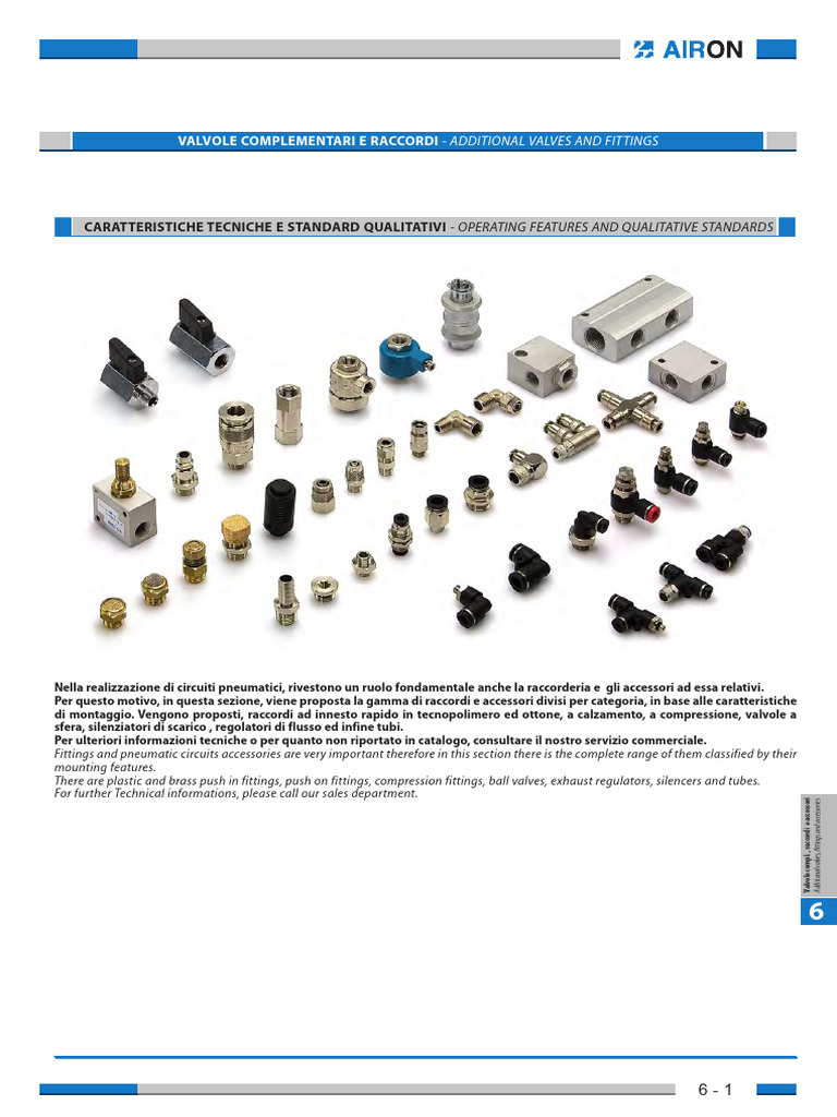 Pneumatic Valves and Fittings Guide | PDF | Plumbing | Materials