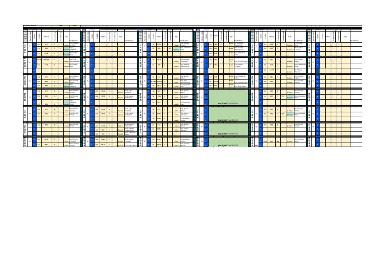 Weekly Schedules New - T4-9TH WEEK | PDF