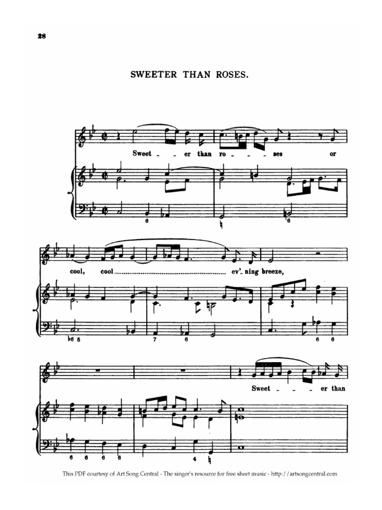 Purcell-Sweeter Than Roses | PDF