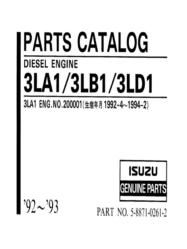 ISUZU 3LD1 SERVICE MANUAL PDF FREE DOWNLOAD visual data 6
