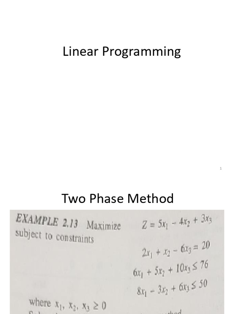 Lp two phase method pdf