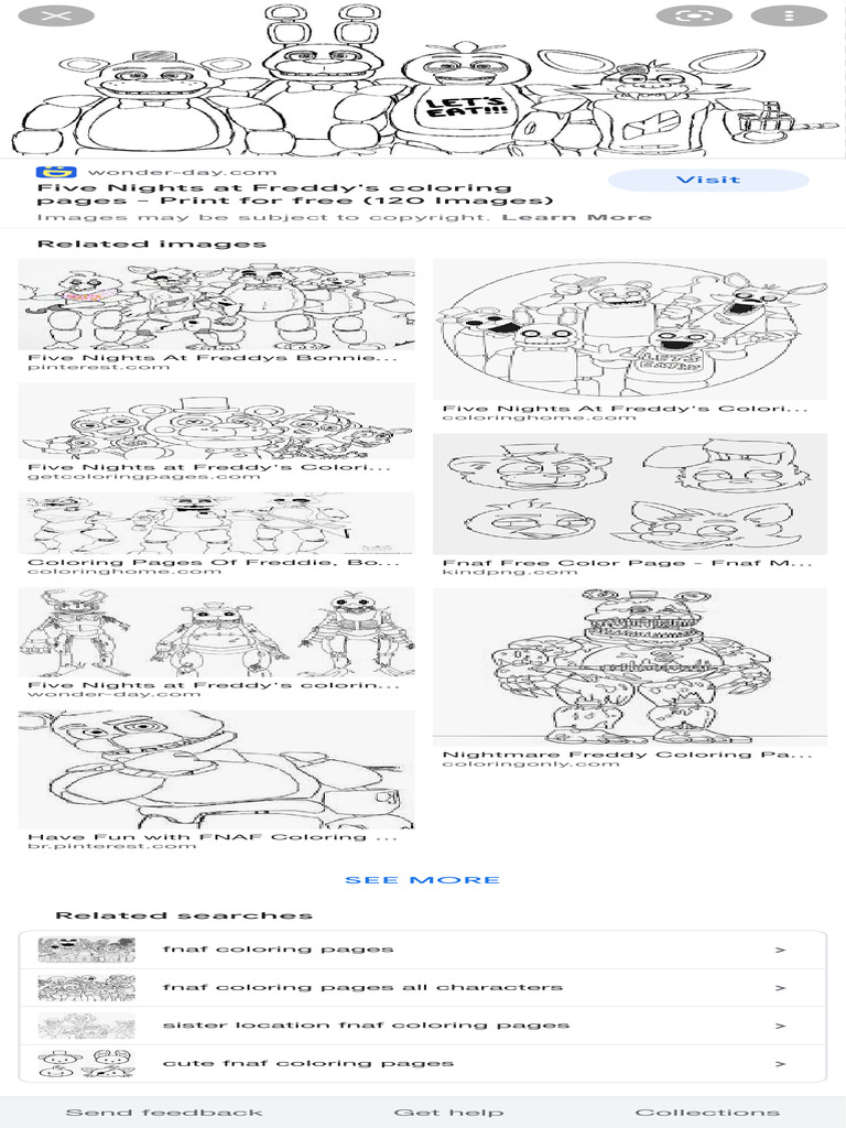 Fnaf1 Coloring Pages All | PDF