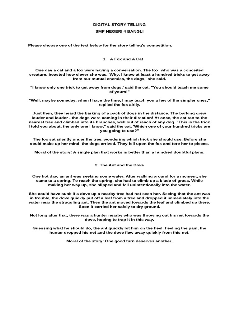 Digital Storytelling Competition Guide | PDF | Storytelling