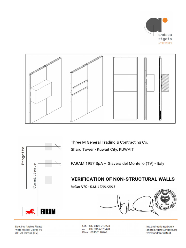 NTC 2018 Non-Structural Walls Report | PDF | Wall | Sheet Metal