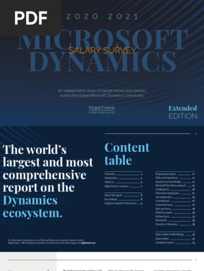 その他 My Everything Nigel Frank Microsoft Dynamics Salary Survey 2020 2021