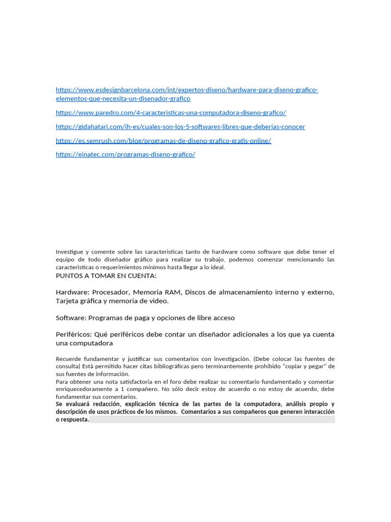 Foro 2 Computacion Aplicada Al Diseño Grafico | PDF