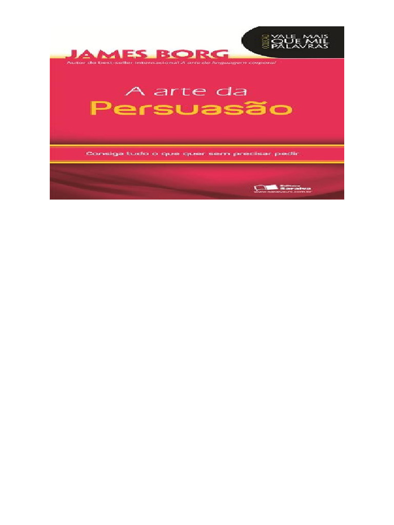 A Arte Da Persuasão by James Borg | PDF