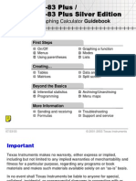 TI 84 Plus Graphing Calculator Guidebook