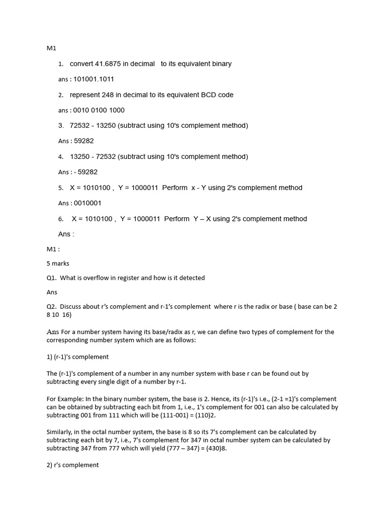 CA Question Set | PDF