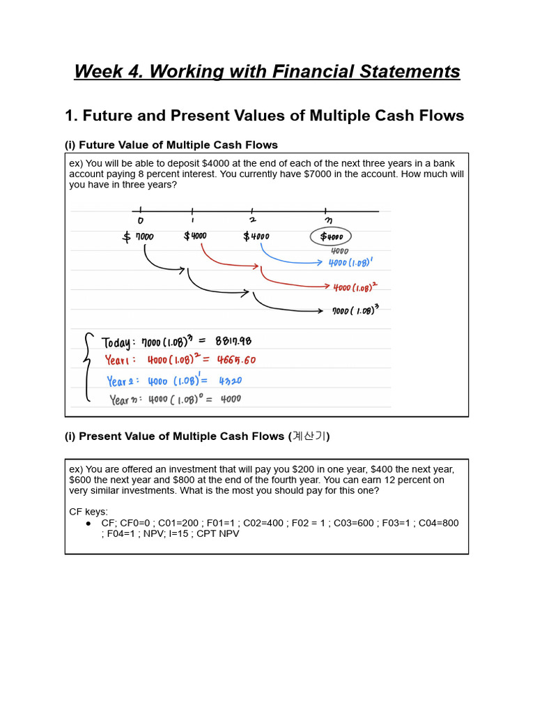Discounted Cash Flow Valuation | PDF