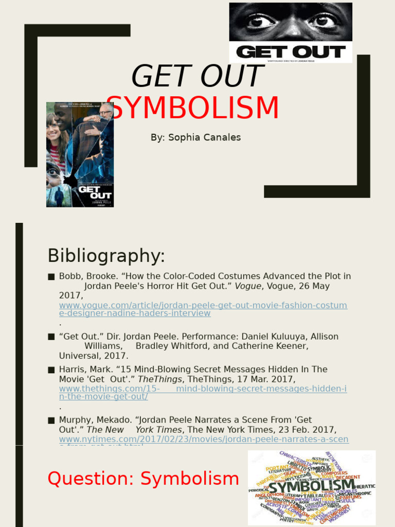 Get Out SymbolismSophia PDF