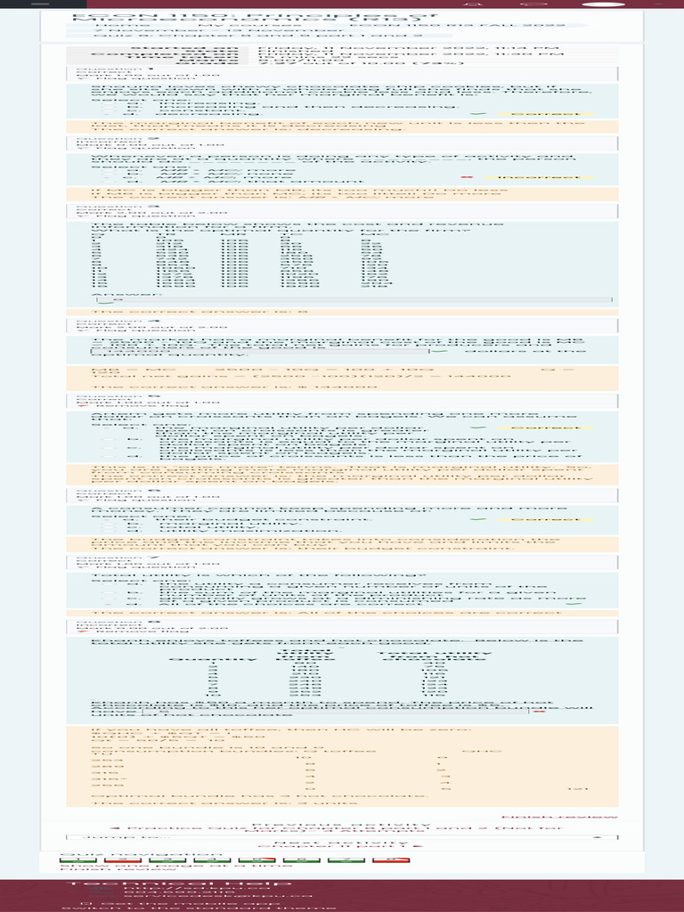 Quiz 8 Chapter 8 and 9 Part 1 and 2 Attempt Rev | PDF