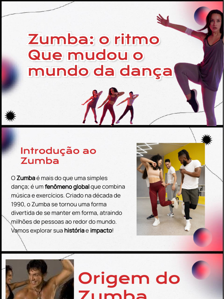 Slidesgo Zumba o Ritmo Que Transformou o Mundo Da Danca ...