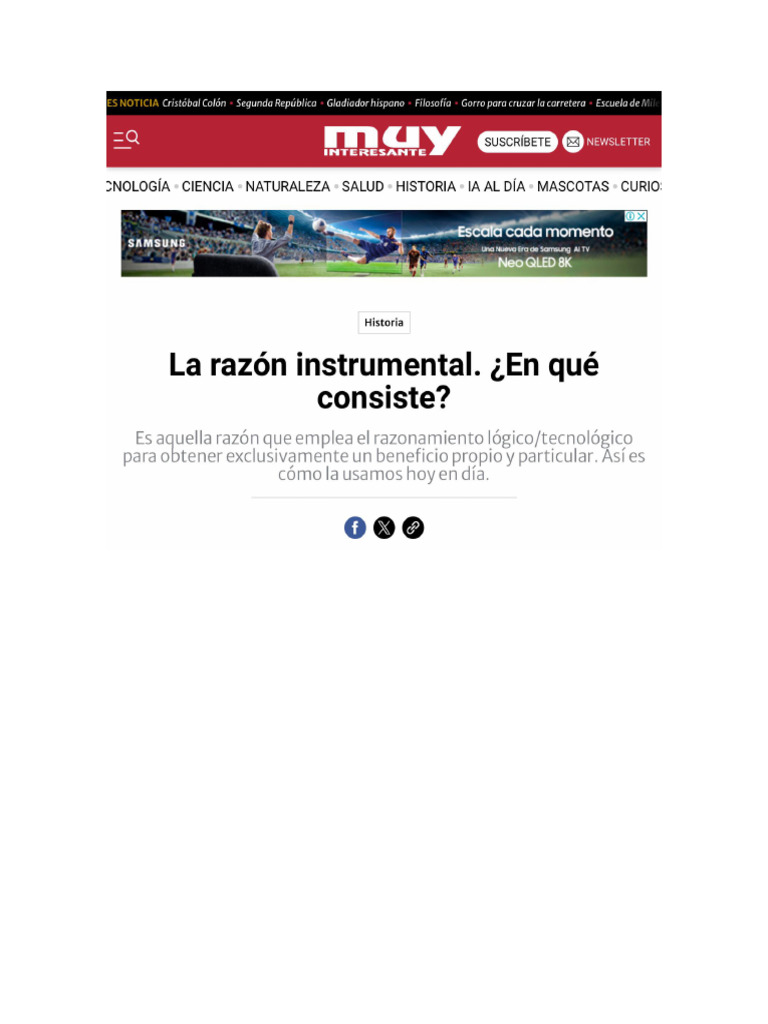 La Razón Instrumental | PDF