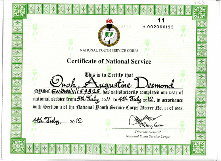 NYSC | PDF