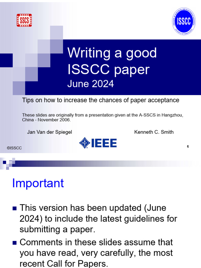 ISSCC Paper Submission Guidelines 2024 | PDF | Computing