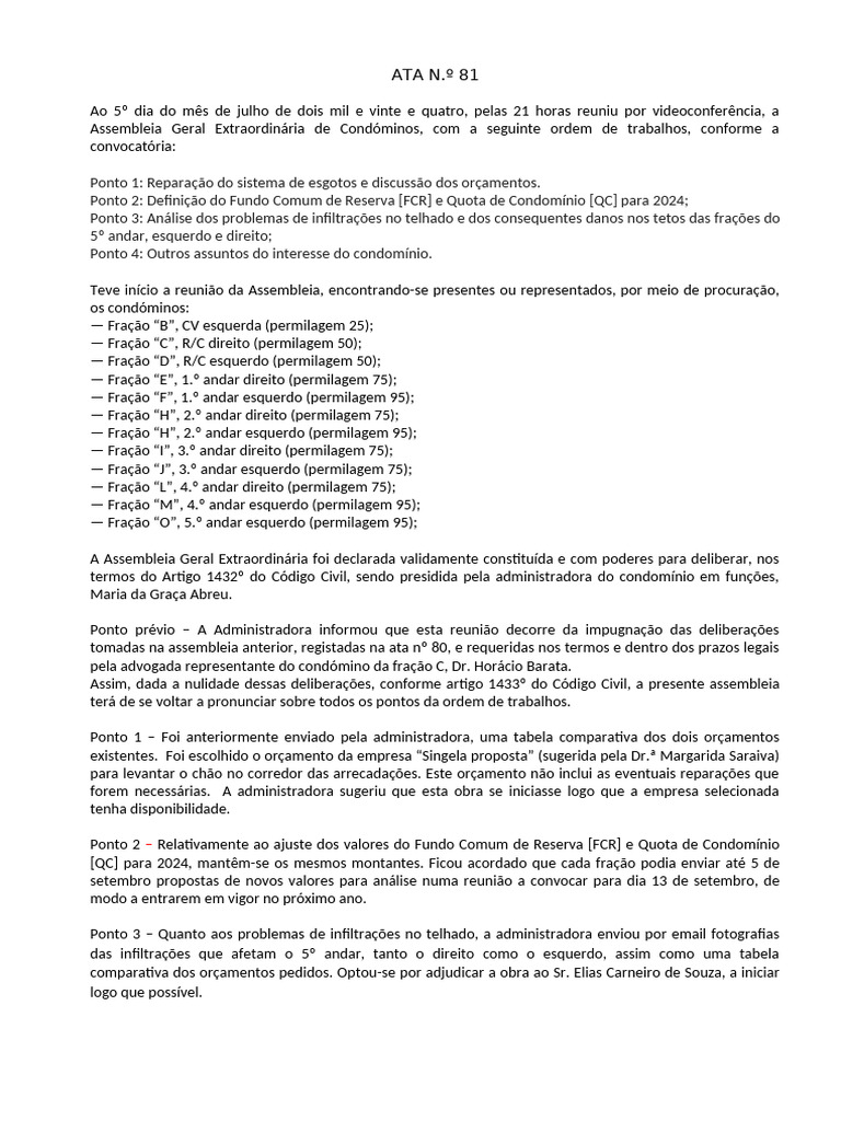 Ata #81 Final | PDF