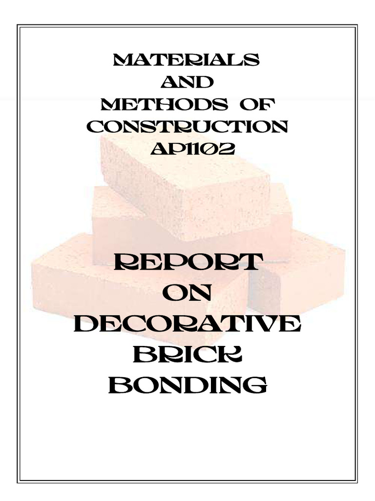 Report On Bricks | PDF